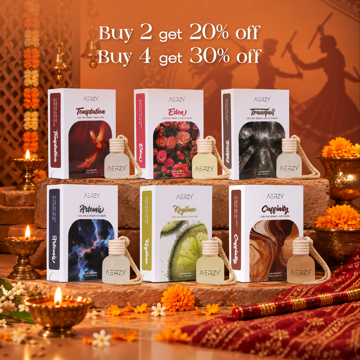 Car Air Fresheners Festive Special Pack
