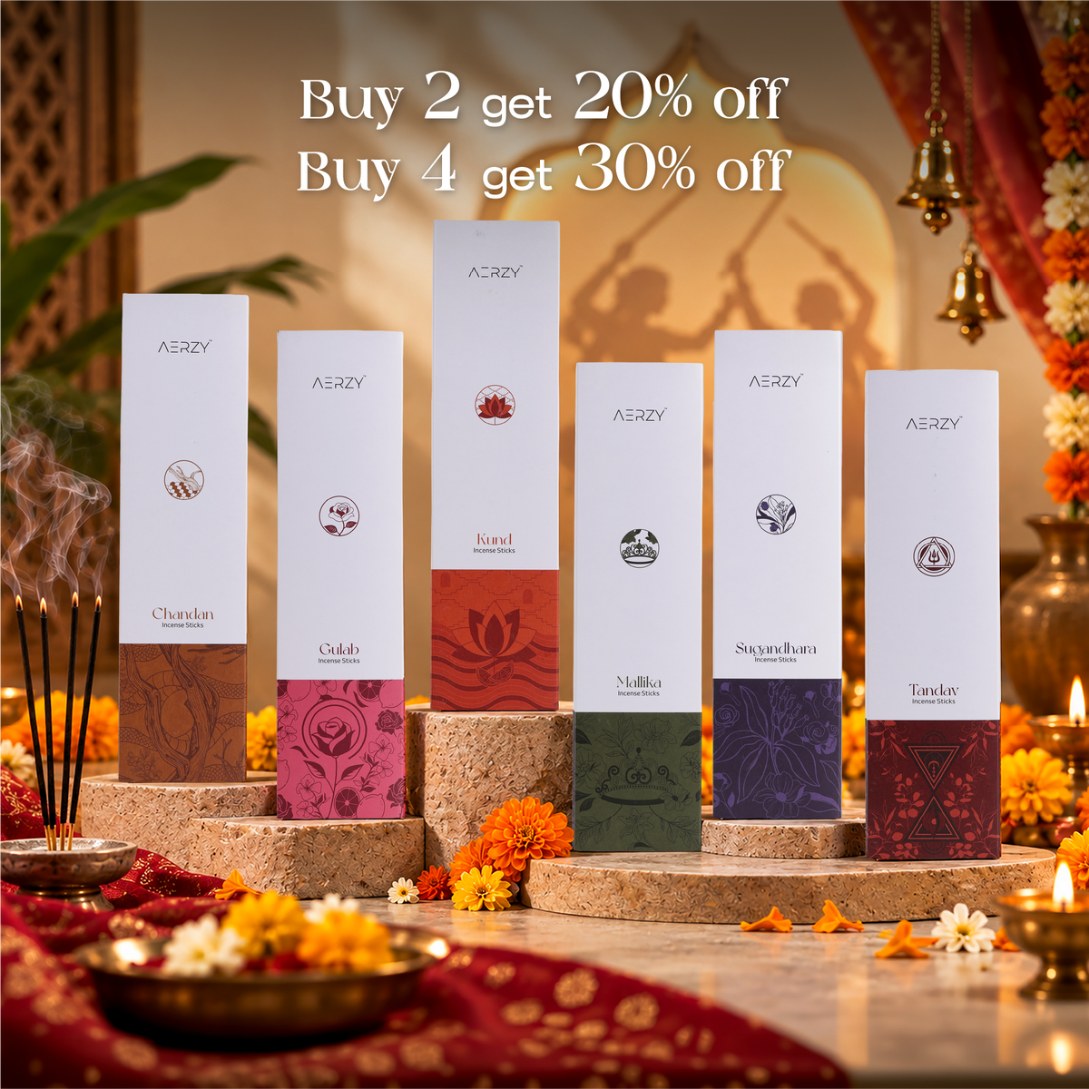 Traditional Incense Sticks Festive Special Pack